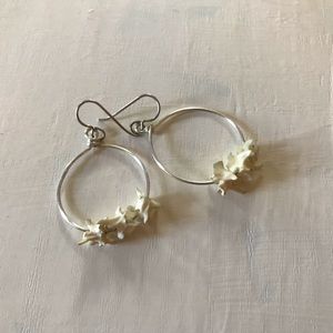 Handmade snake vertebrae hoops